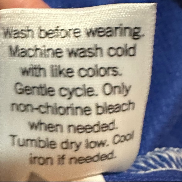 Sonoma Goods For Life Blue Ribbed Henley Pajama Top - Size Medium - Picture 5 of 6